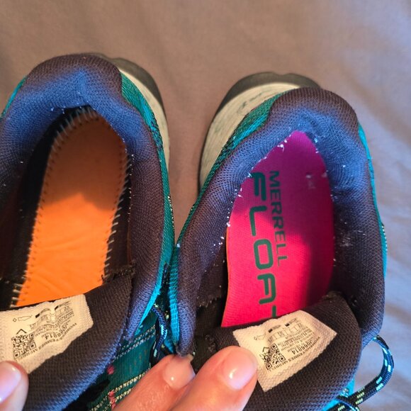 Merrell Womens J066814 Moab Teal Green Float Pro Vibram Flight Hiking Running 5. - Picture 12 of 14